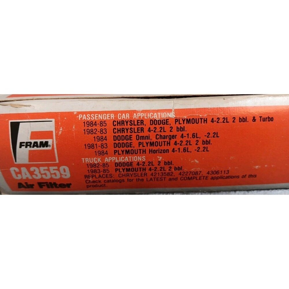 CA3559 Fram Automotive Air‎ Filter Auto READ